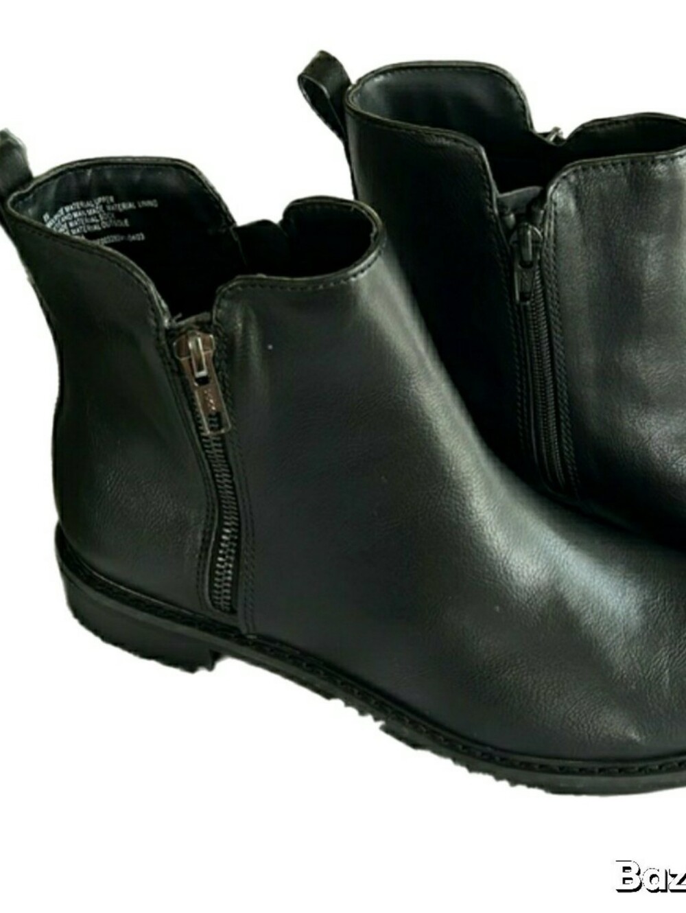 Universal Thread Brenna Black Women's  Ankle Boots - Sleek Side-Zip, 8.5